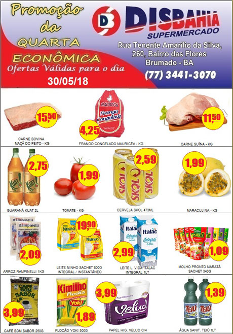 Hoje é dia de economizar na 'Quarta Econômica' do Disbahia