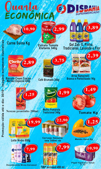 Brumado: venha de economizar na 'Quarta Econômica' do Disbahia