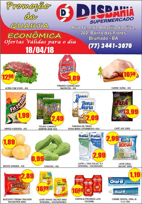 Hoje é dia de economizar na 'Quarta Econômica' do Disbahia