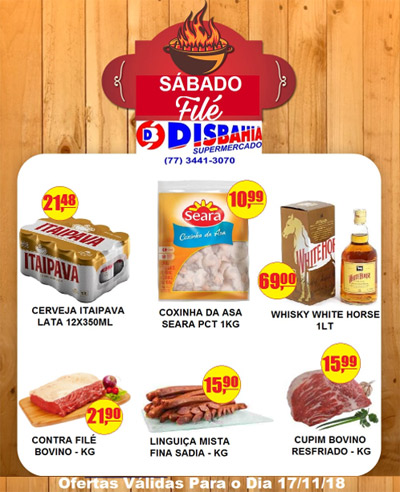 Ofertas: Sábado Filé do Disbahia Supermercado
