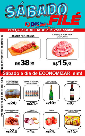 Ofertas: Sábado Filé do Disbahia Supermercado