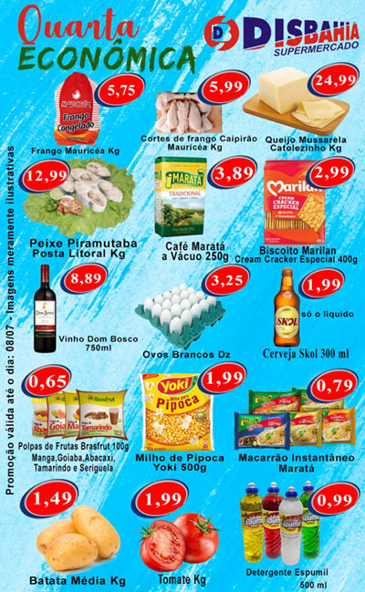  Brumado: venha de economizar na 'Quarta Econômica' do Disbahia