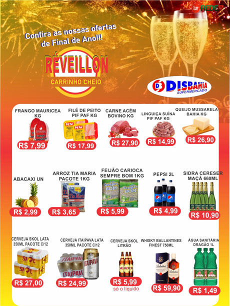 Confira as ofertas de Fim de Ano do Disbahia Supermercado