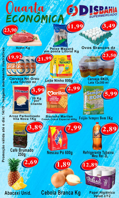 Brumado: venha de economizar na 'Quarta Econômica' do Disbahia
