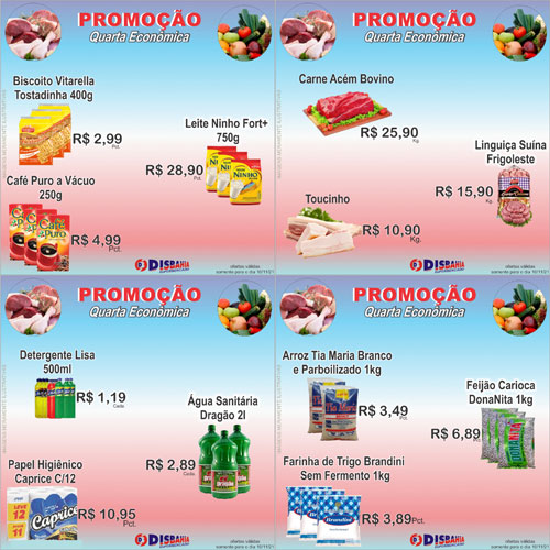 Confira as ofertas da Quarta Econômica do Disbahia Supermercado
