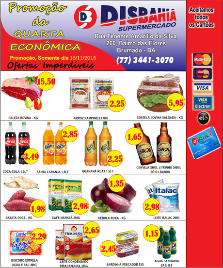 Quarta-feira é dia de economizar na Quarta Econômica do Disbahia