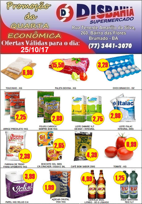 Hoje é dia de economizar na 'Quarta Econômica' do Disbahia