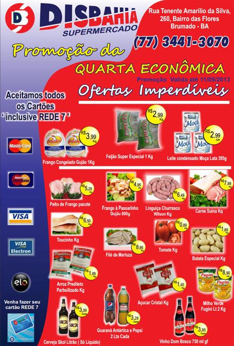 Quarta-feira é dia de economizar na Quarta Econômica do Disbahia