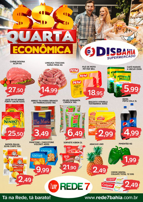 Confira as ofertas da Quarta Econômica do Disbahia Supermercado