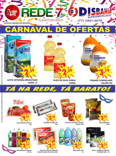 Brumado: Último dia do Carnaval de ofertas no Disbahia Rede 7