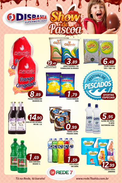 Páscoa de ofertas no Disbahia Supermercado