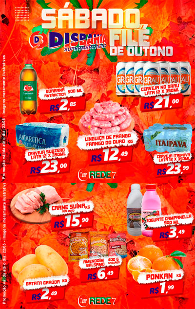 Ofertas: Sábado Filé do Disbahia Supermercado