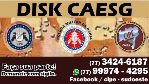 CAESG disponibiliza números para Disk Denúncia