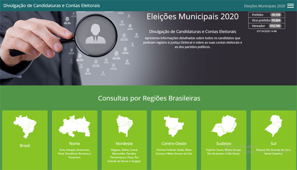 DivulgaCandContas: conheça todos os candidatos às Eleições 2020