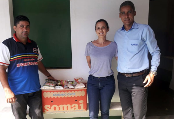 Alimentos arrecadados durante as semifinais do Campeonato de Futebol de Veteranos de Brumado foram entregues a quatro instituições