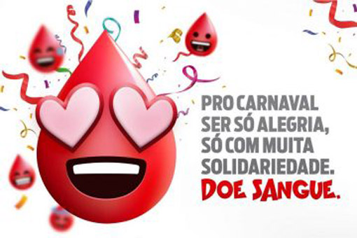 Hemoba lança campanha para reforçar os estoques no Carnaval