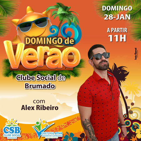 Clube Social de Brumado: 'Domingo de Verão' será ao som de Alex Ribeiro