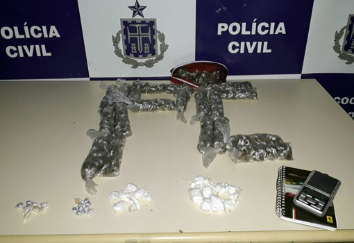 Brumado: casal acusado de tráfico de drogas é preso no Bairro Irmã Dulce