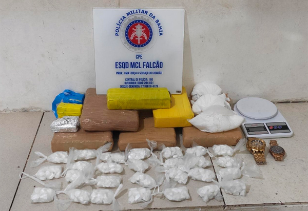 Conquista: Adolescente e comparsas são flagrados com 6 kg de drogas