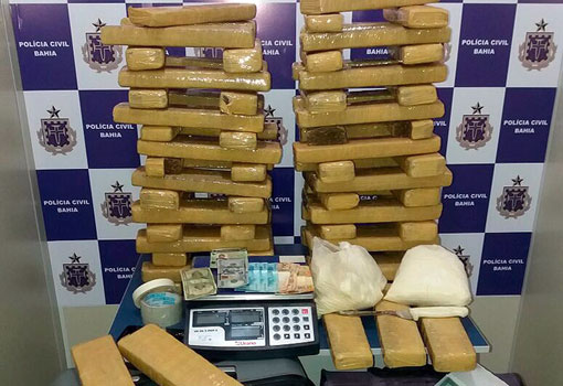 Vitória da Conquista: suspeito de tráfico de drogas é preso com 100 kg de maconha dentro de geladeira