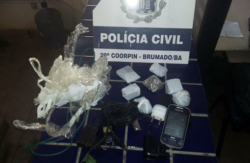 Polícia Civil evita que meliantes jogassem droga sobre a carceragem da delegacia de Brumado