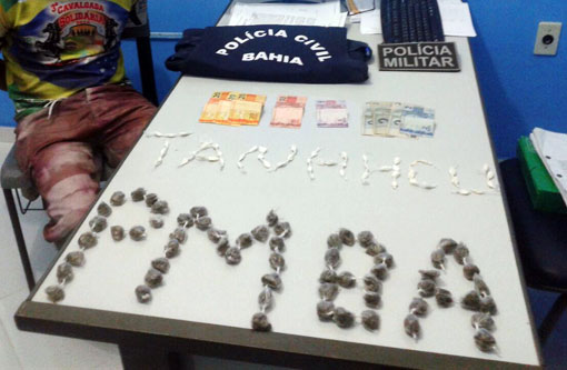 Tanhaçu: Homem é preso em flagrante por tráfico de drogas