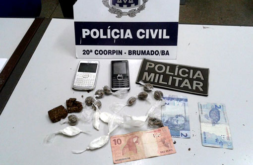Brumado: Operação das Polícias Civil e Militar detém jovem por tráfico de drogas