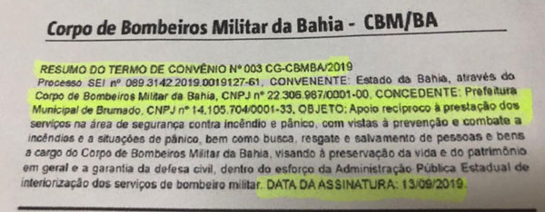 Grupamento do Corpo de Bombeiros será instalado em Brumado