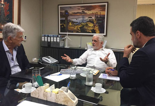 Prefeito de Brumado tem audiência com o Secretário de Desenvolvimento Econômico e ex-governador da Bahia Jaques Wagner