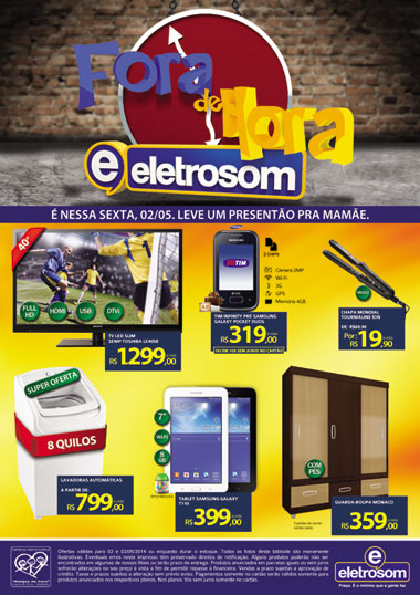 Nesta sexta-feira (02) tem a promoção 'Fora de Hora' na Eletrosom de Brumado