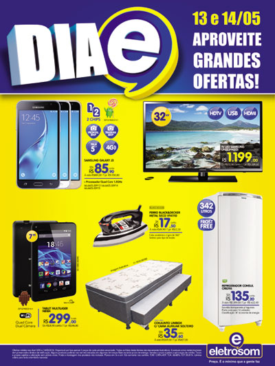 Nesta sexta (13) e sábado (14) tem o Dia 'E' Eletrosom