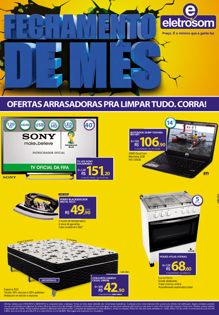 Brumado: Fechamento de mês na Eletrosom com grandes ofertas