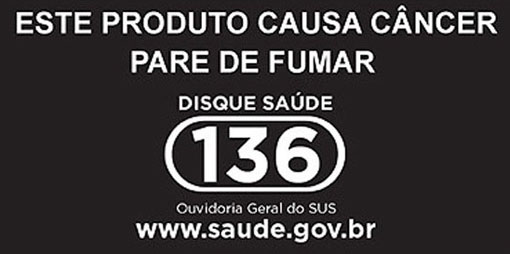 Embalagens de cigarro terão mais um alerta para fumantes