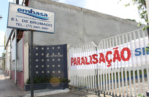 Brumado: Funcionários da Embasa paralisam atividades por 24 horas