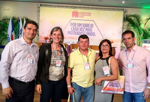 Empresários brumadenses e representantes da CDL de Brumado participaram da 35ª Convenção Estadual do Comércio Lojista da Bahia, em Salvador 