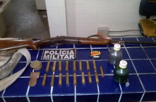 Brumado: Homem foi detido portando espingarda e munição