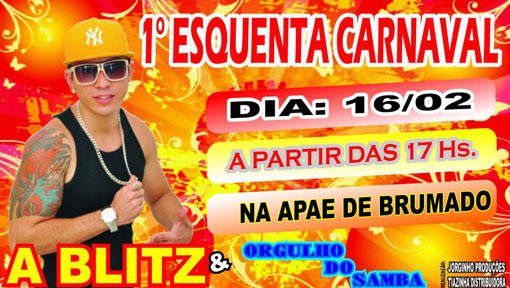 Em fevereiro tem o 1º Esquenta Carnaval de Brumado