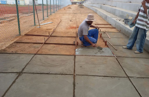  Aracatu: Continuam as obras no Estádio Carrapichão