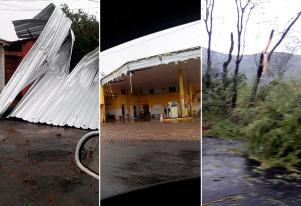 Livramento: Forte chuva acompanhada de vento causa estragos em Itanagé