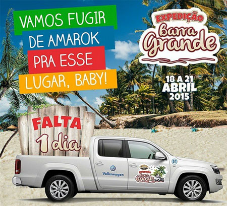  Club Amarok: É neste sábado (18) a 'Expedição Barra Grande'