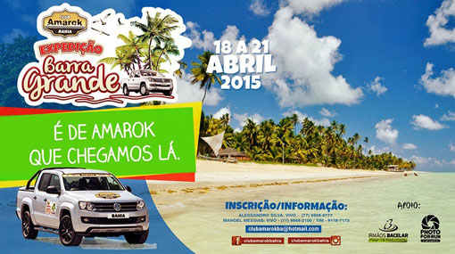 Clube Amarok Bahia: Faça sua inscrição para a 'Expedição Barra Grande'