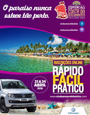 Expedição Costa do Descobrimento acontece de 21 a 24 de abril