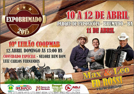 ExpoBrumado 2015: Ingressos por preço promocional para o sábado (11)