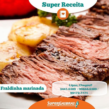 Super receitas - Lidergás Supergasbras: Fraldinha Marinada 