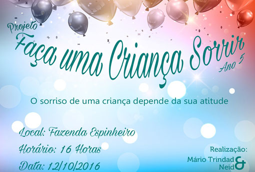 Brumado:  Faça uma Criança Sorrir,  doe brinquedos para o Projeto 'Criança Feliz'