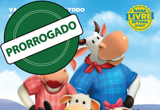 Vacinação contra Febre Aftosa foi prorrogada até dia 15 de junho