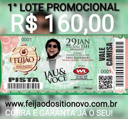 Nesta sexta-feira (02), acontece o lançamento da promoção relâmpago do Feijão do Sítio Novo 