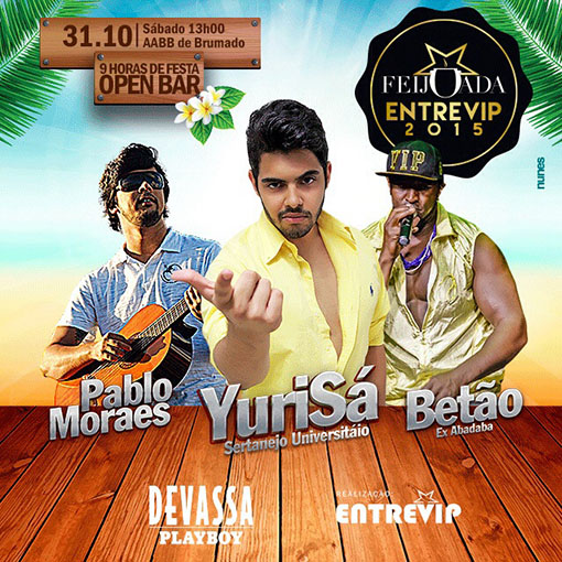 Brumado: Neste sábado (31) tem a Feijoada Entrevip