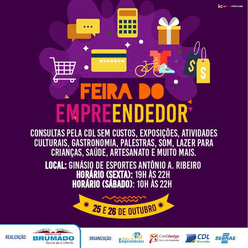 Feira do Empreendedor acontece em Brumado nesta sexta (25) e sábado (26)