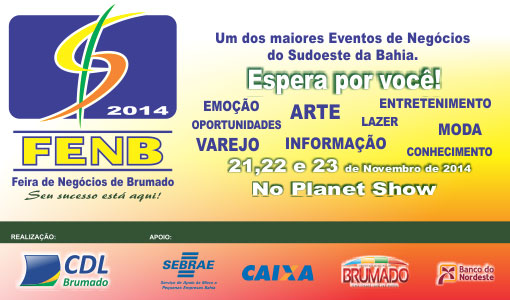Grandes empresas já garantiram presença na Feira de Negócios de Brumado